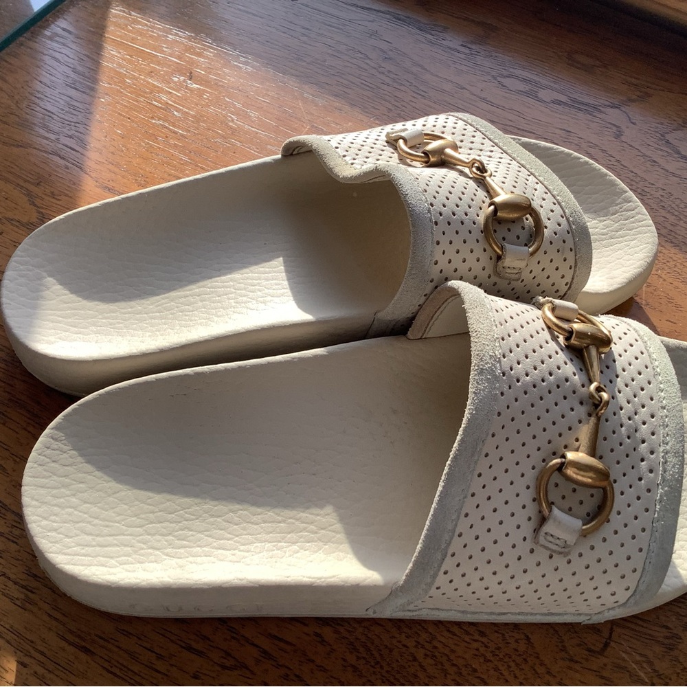 Gucci Suede Slides